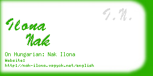 ilona nak business card